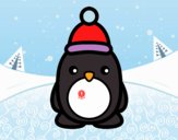 Pingüino navideño