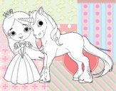 Princesa y unicornio