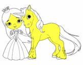 Princesa y unicornio