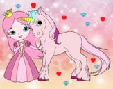 Princesa y unicornio