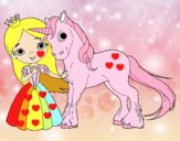 Princesa y unicornio