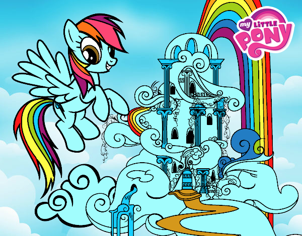 Rainbow Dash en su palacio