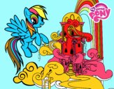 Rainbow Dash en su palacio