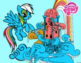 Rainbow Dash en su palacio