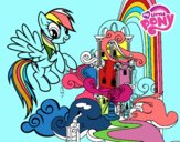 Rainbow Dash en su palacio