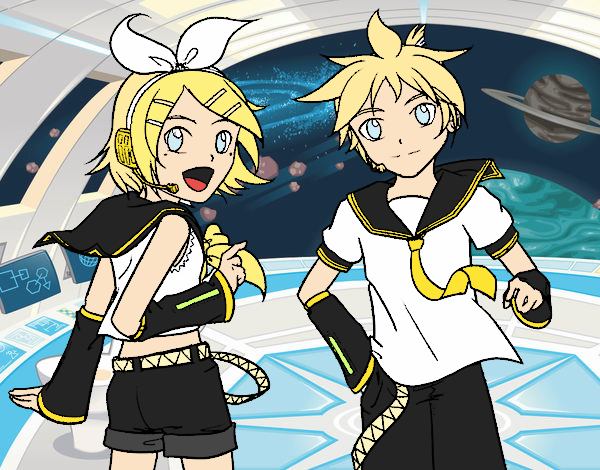 Rin y Len Kagamine Vocaloid