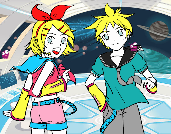 Rin y Len Kagamine Vocaloid