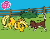 Applejack y Winona