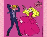 Barbie bailando con un amigo