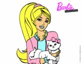 Barbie con su linda gatita