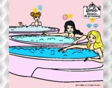 Barbie y sus amigas en el jacuzzi