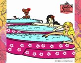 Barbie y sus amigas en el jacuzzi