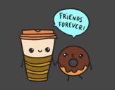 Café y donut