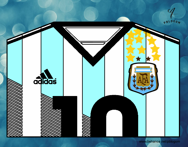 Camiseta del mundial de fútbol 2014 de Argentina