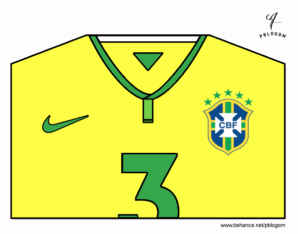 Camiseta del mundial de fútbol 2014 de Brasil