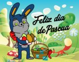 Conejo con muchos huevos de Pascua