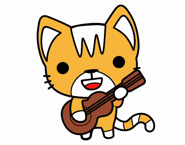 Gato guitarrista