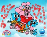 Gumball y amigos contentos