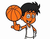 Jugador de baloncesto junior