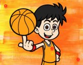 Jugador de baloncesto junior