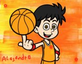 Jugador de baloncesto junior