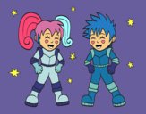 Niños astronautas