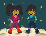 Niños astronautas