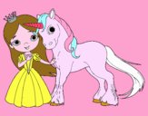 Princesa y unicornio