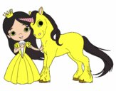 Princesa y unicornio