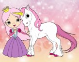 Princesa y unicornio