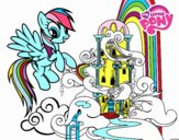 Rainbow Dash en su palacio