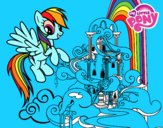 Rainbow Dash en su palacio