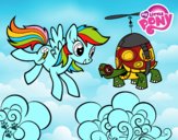 Rainbow Dash y la tortuga tanque