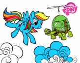 Rainbow Dash y la tortuga tanque