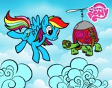 Rainbow Dash y la tortuga tanque