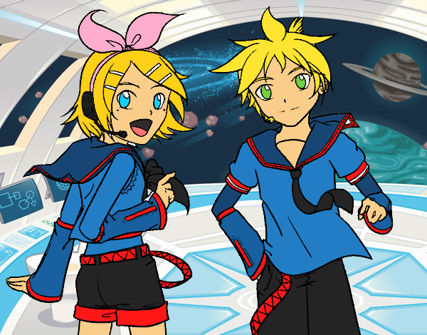 Rin y Len Kagamine Vocaloid