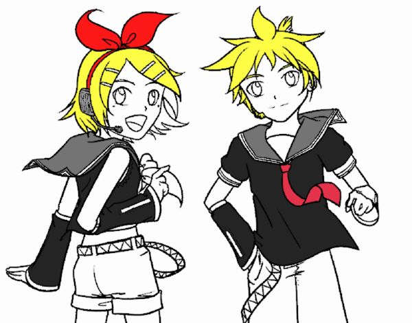 Rin y Len Kagamine Vocaloid