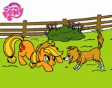 Applejack y Winona