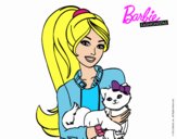 Barbie con su linda gatita