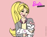 Barbie con su linda gatita