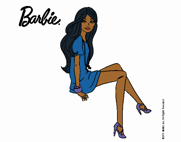 Barbie sentada