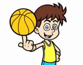 Jugador de baloncesto junior