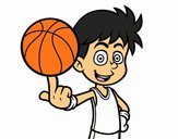 Jugador de baloncesto junior