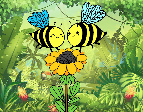 Pareja de abejas