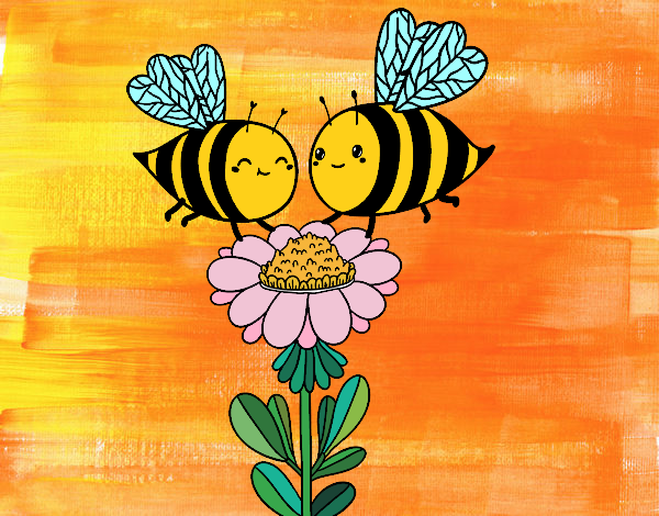 Pareja de abejas