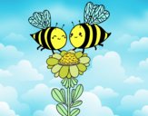 Pareja de abejas