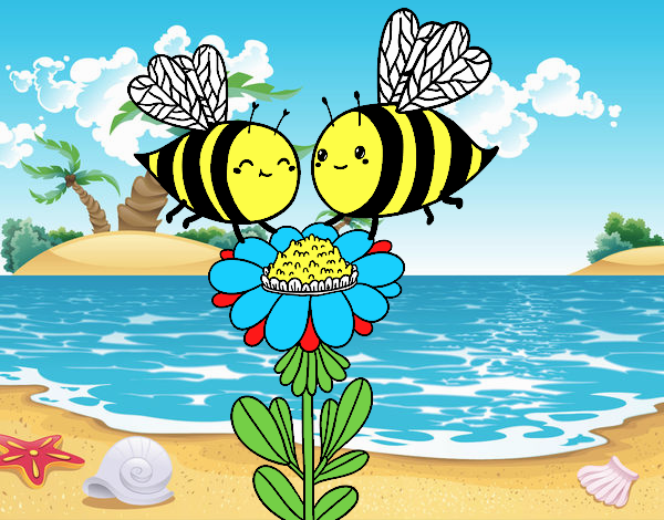 Pareja de abejas