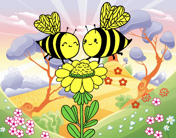 Pareja de abejas