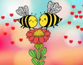 Pareja de abejas