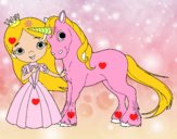 Princesa y unicornio